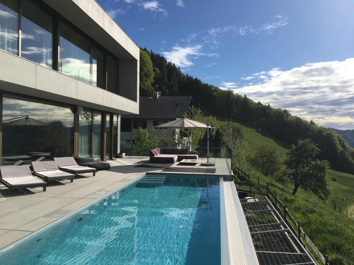 Attersee Luxury Design Villa With Dream Views, Large Pool And Sauna Nussdorf am Attersee Buitenkant foto