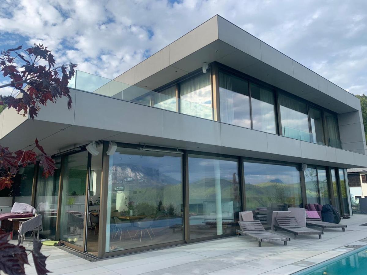 Attersee Luxury Design Villa With Dream Views, Large Pool And Sauna Nussdorf am Attersee Buitenkant foto