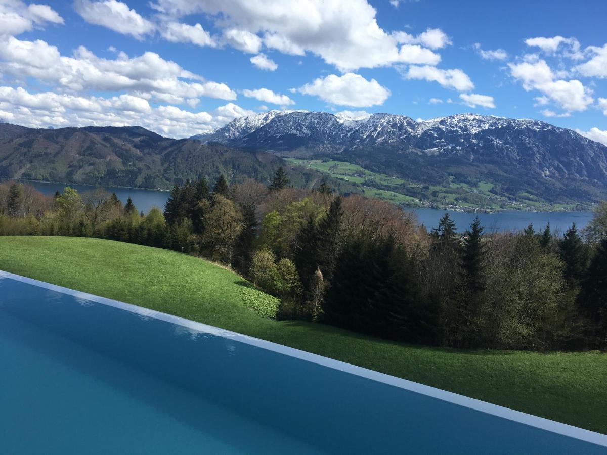 Attersee Luxury Design Villa With Dream Views, Large Pool And Sauna Nussdorf am Attersee Buitenkant foto