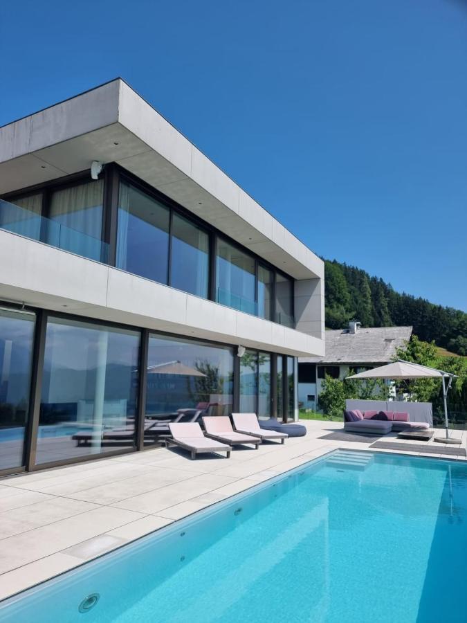 Attersee Luxury Design Villa With Dream Views, Large Pool And Sauna Nussdorf am Attersee Buitenkant foto